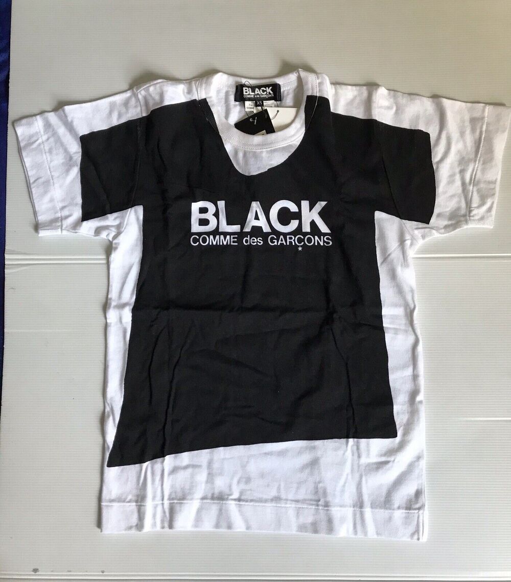 NWT BLACK COMMES des GARÇON Shirt Womens XS tshirt quiet luxury NWT